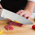 15-teilig Küchenmesser-Set | Block Schleifer & Rutschfeste Griffe
